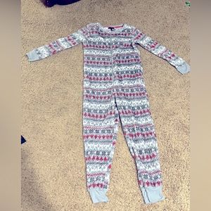 Super soft fair-aisle Christmas Onsie Zip up NWOT